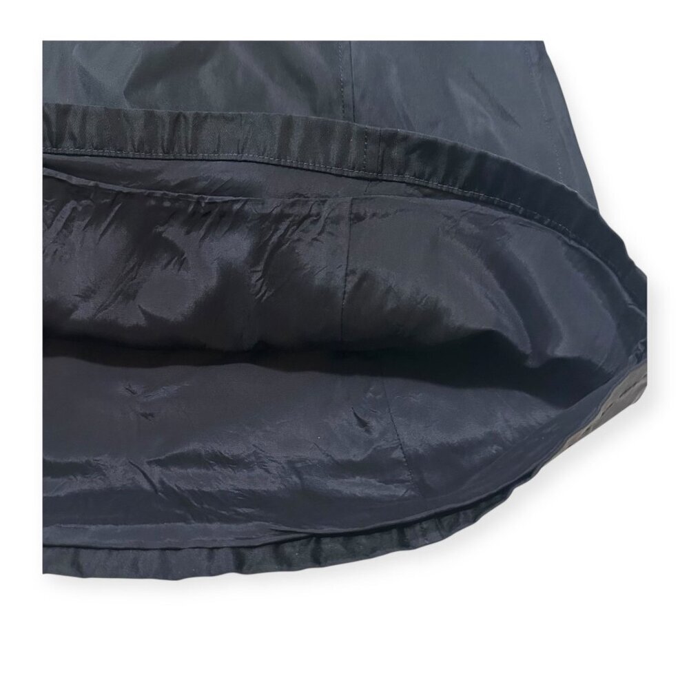 Prada Archival 90s Tech Nylon Mini Skirt L Navy A-line OPT Zip - Picture 8 of 12